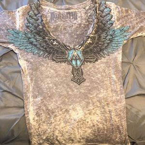 Affliction burn out tee